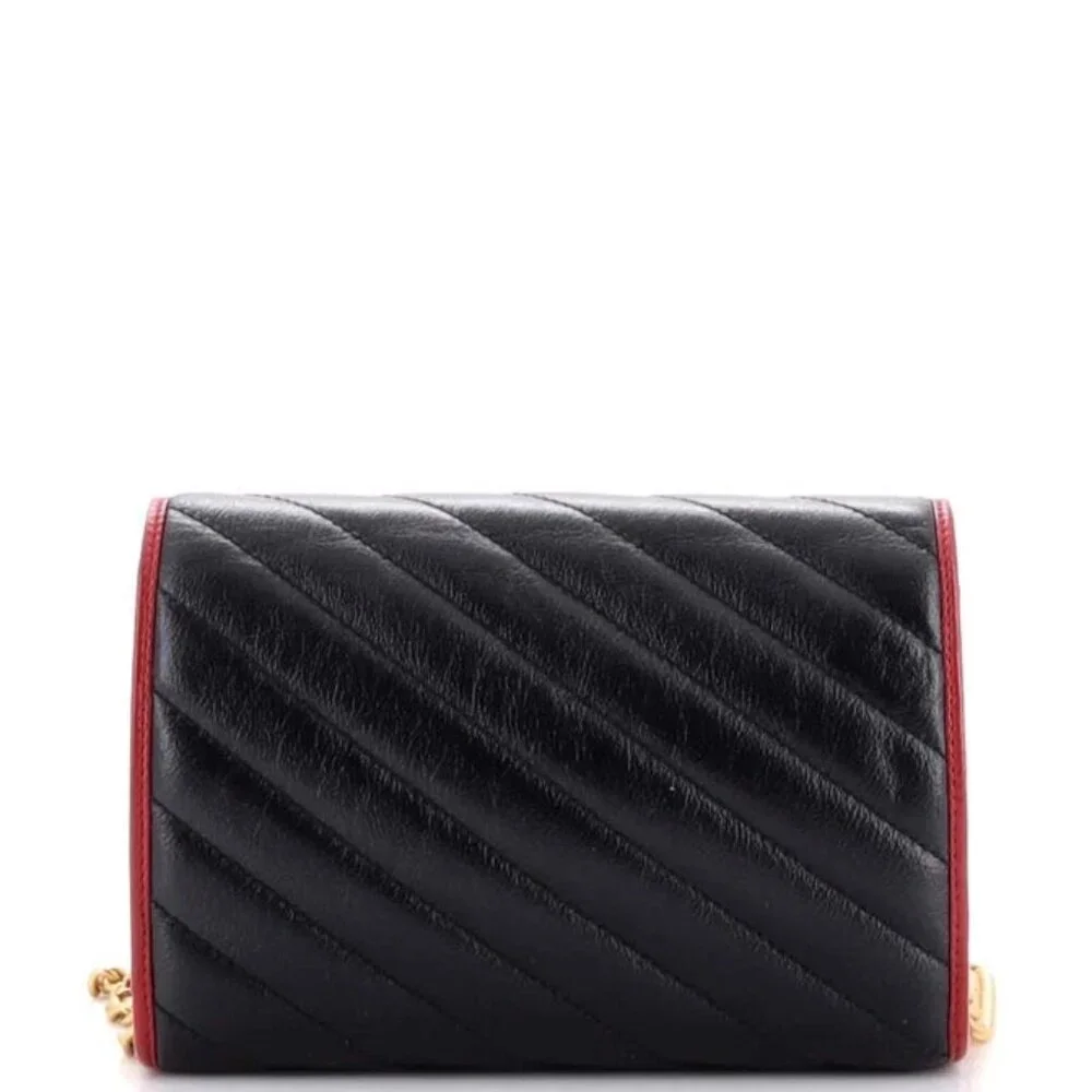 Gucci GG Marmont Chain Wallet Diagonal Quilted Leather Mini reb-758-091725 - Picture 2 of 6